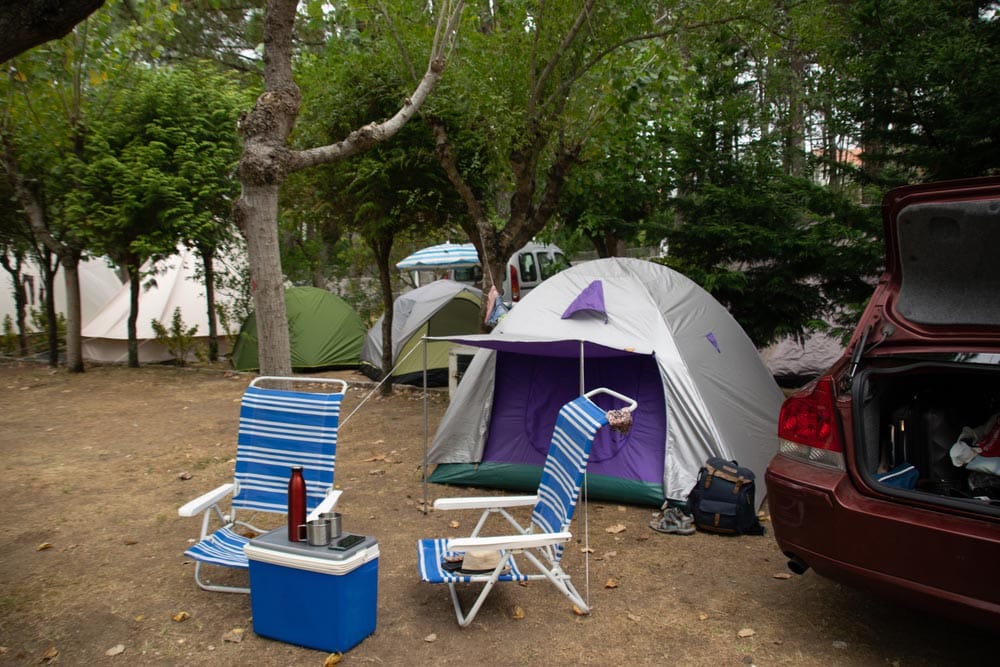 timing is everything for camping privacy